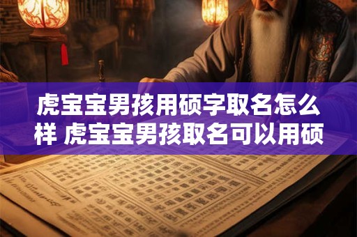 虎宝宝男孩用硕字取名怎么样 虎宝宝男孩取名可以用硕字吗