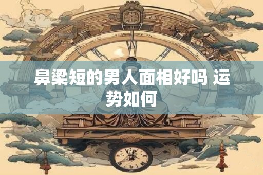 鼻梁短的男人面相好吗 运势如何