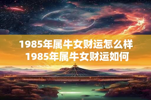 1985年属牛女财运怎么样 1985年属牛女财运如何