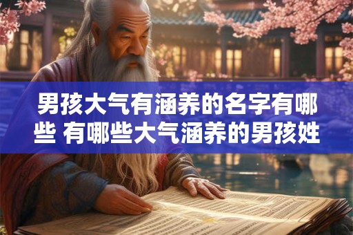 男孩大气有涵养的名字有哪些 有哪些大气涵养的男孩姓名