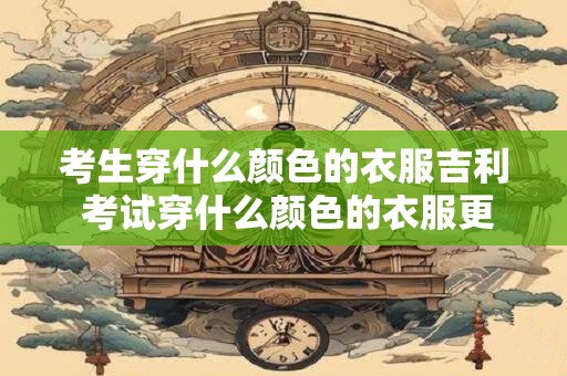 考生穿什么颜色的衣服吉利 考试穿什么颜色的衣服更吉利