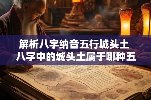 解析八字纳音五行城头土 八字中的城头土属于哪种五行纳音