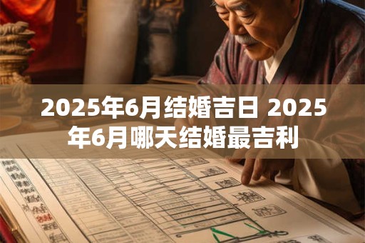 2025年6月结婚吉日 2025年6月哪天结婚最吉利