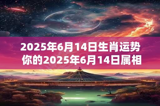2025年6月14日生肖运势 你的2025年6月14日属相运势如何