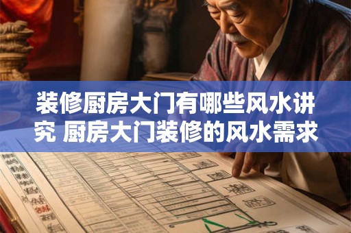 装修厨房大门有哪些风水讲究 厨房大门装修的风水需求