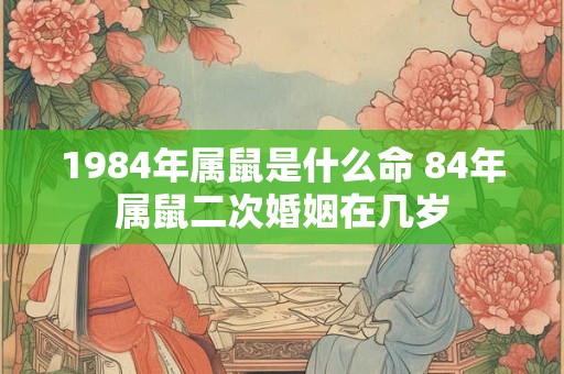 1984年属鼠是什么命 84年属鼠二次婚姻在几岁