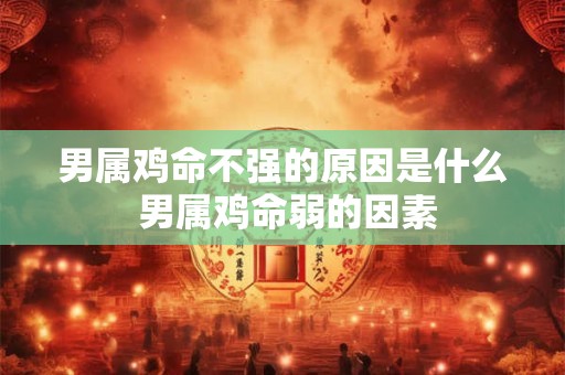 男属鸡命不强的原因是什么 男属鸡命弱的因素