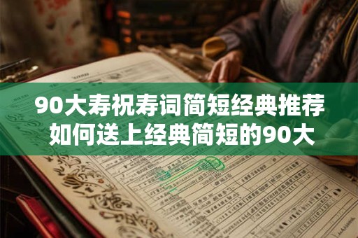 90大寿祝寿词简短经典推荐 如何送上经典简短的90大寿祝寿词