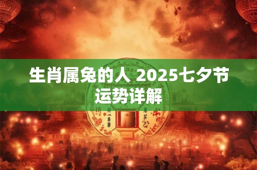 生肖属兔的人 2025七夕节运势详解