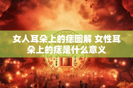 女人耳朵上的痣图解 女性耳朵上的痣是什么意义