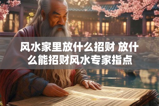 风水家里放什么招财 放什么能招财风水专家指点