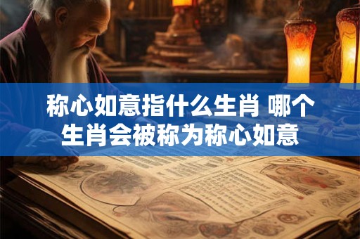 称心如意指什么生肖 哪个生肖会被称为称心如意