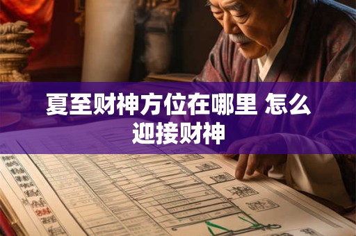 夏至财神方位在哪里 怎么迎接财神