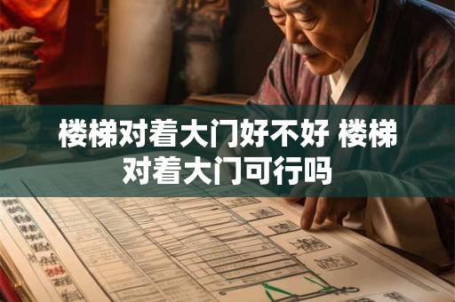 楼梯对着大门好不好 楼梯对着大门可行吗