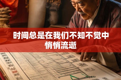 时间总是在我们不知不觉中悄悄流逝