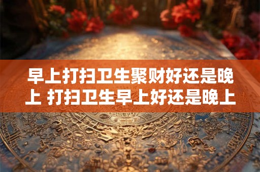 早上打扫卫生聚财好还是晚上 打扫卫生早上好还是晚上