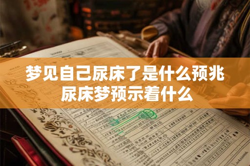 梦见自己尿床了是什么预兆 尿床梦预示着什么