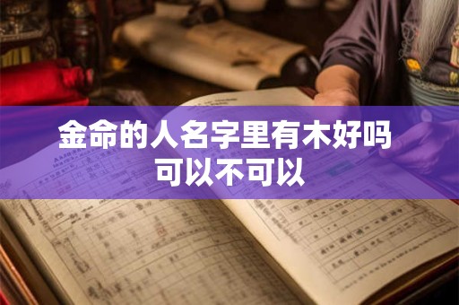金命的人名字里有木好吗 可以不可以