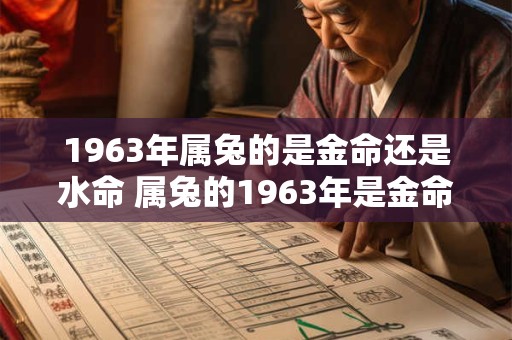 1963年属兔的是金命还是水命 属兔的1963年是金命还是水命