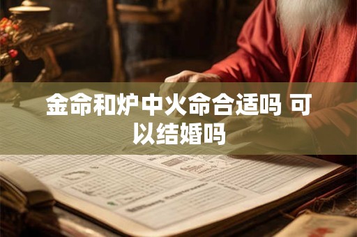 金命和炉中火命合适吗 可以结婚吗