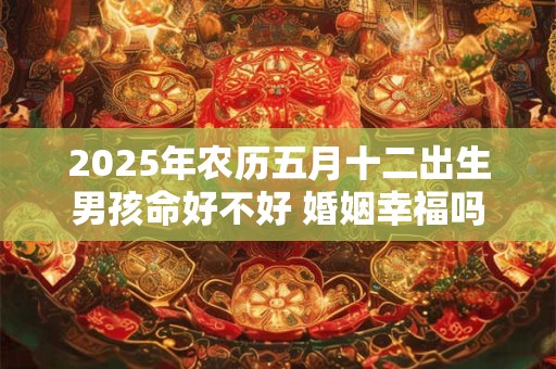 2025年农历五月十二出生男孩命好不好 婚姻幸福吗