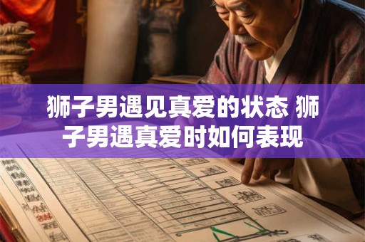 狮子男遇见真爱的状态 狮子男遇真爱时如何表现