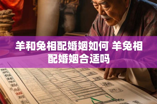 羊和兔相配婚姻如何 羊兔相配婚姻合适吗