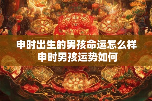 申时出生的男孩命运怎么样 申时男孩运势如何