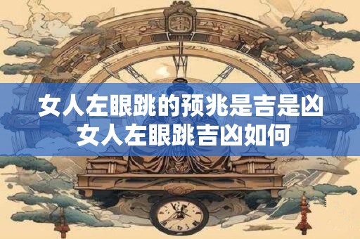 女人左眼跳的预兆是吉是凶 女人左眼跳吉凶如何