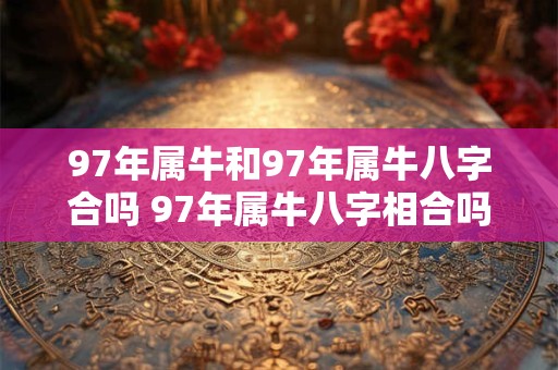 97年属牛和97年属牛八字合吗 97年属牛八字相合吗