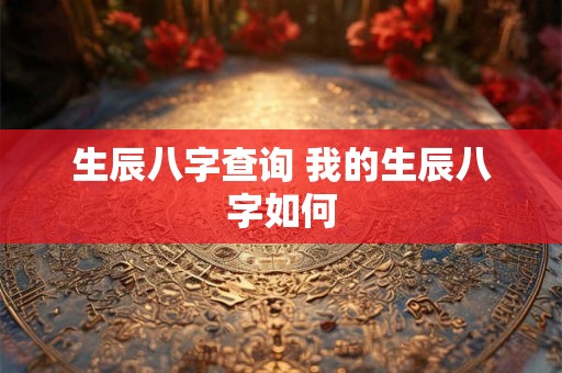 生辰八字查询 我的生辰八字如何