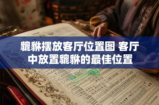貔貅摆放客厅位置图 客厅中放置貔貅的最佳位置