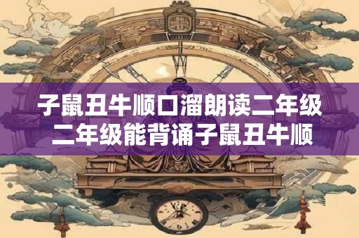 子鼠丑牛顺口溜朗读二年级 二年级能背诵子鼠丑牛顺口溜吗