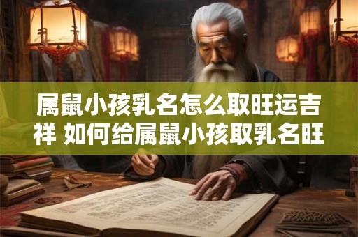 属鼠小孩乳名怎么取旺运吉祥 如何给属鼠小孩取乳名旺运吉祥
