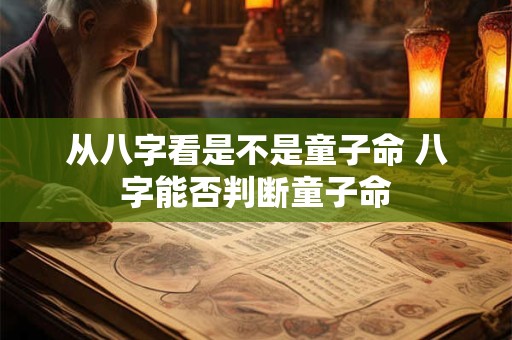 从八字看是不是童子命 八字能否判断童子命