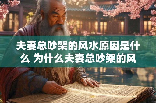 夫妻总吵架的风水原因是什么 为什么夫妻总吵架的风水问题