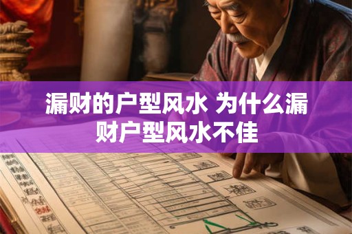 漏财的户型风水 为什么漏财户型风水不佳