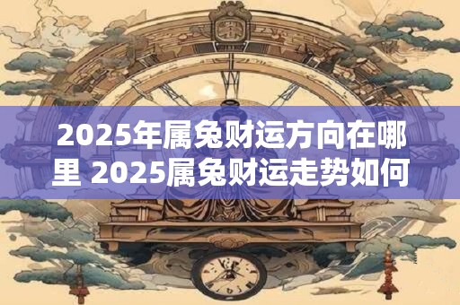 2025年属兔财运方向在哪里 2025属兔财运走势如何