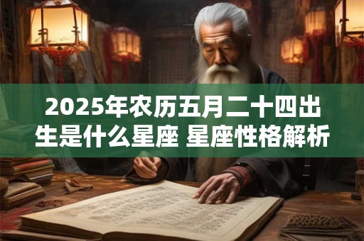 2025年农历五月二十四出生是什么星座 星座性格解析