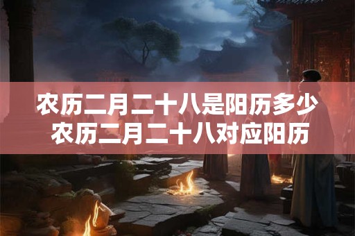 农历二月二十八是阳历多少 农历二月二十八对应阳历日期是