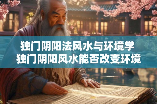 独门阴阳法风水与环境学 独门阴阳风水能否改变环境质量