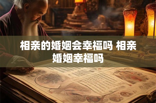 相亲的婚姻会幸福吗 相亲婚姻幸福吗