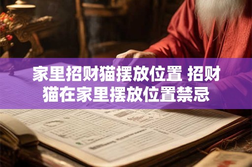 家里招财猫摆放位置 招财猫在家里摆放位置禁忌
