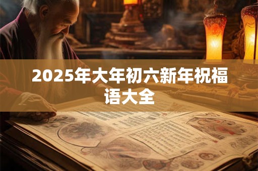 2025年大年初六新年祝福语大全 2025年大年初六新年祝福语大全