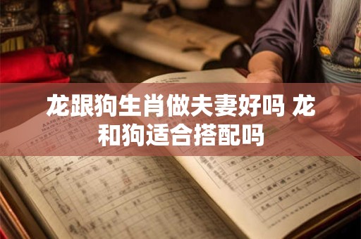龙跟狗生肖做夫妻好吗 龙和狗适合搭配吗