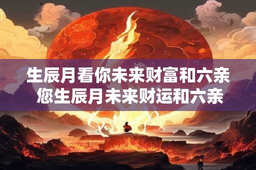生辰月看你未来财富和六亲 您生辰月未来财运和六亲如何