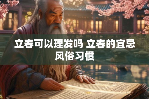 立春可以理发吗 立春的宜忌风俗习惯