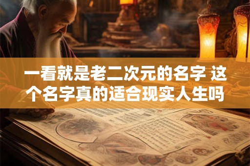 一看就是老二次元的名字 这个名字真的适合现实人生吗