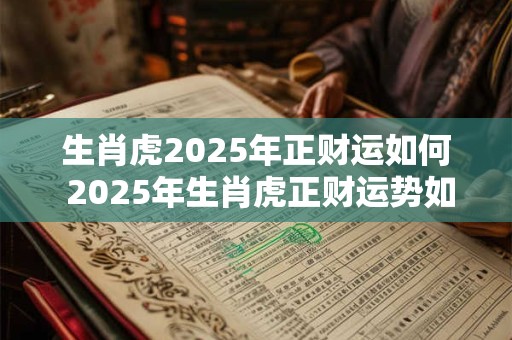 生肖虎2025年正财运如何 2025年生肖虎正财运势如何