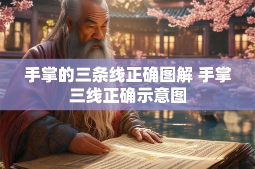 手掌的三条线正确图解 手掌三线正确示意图